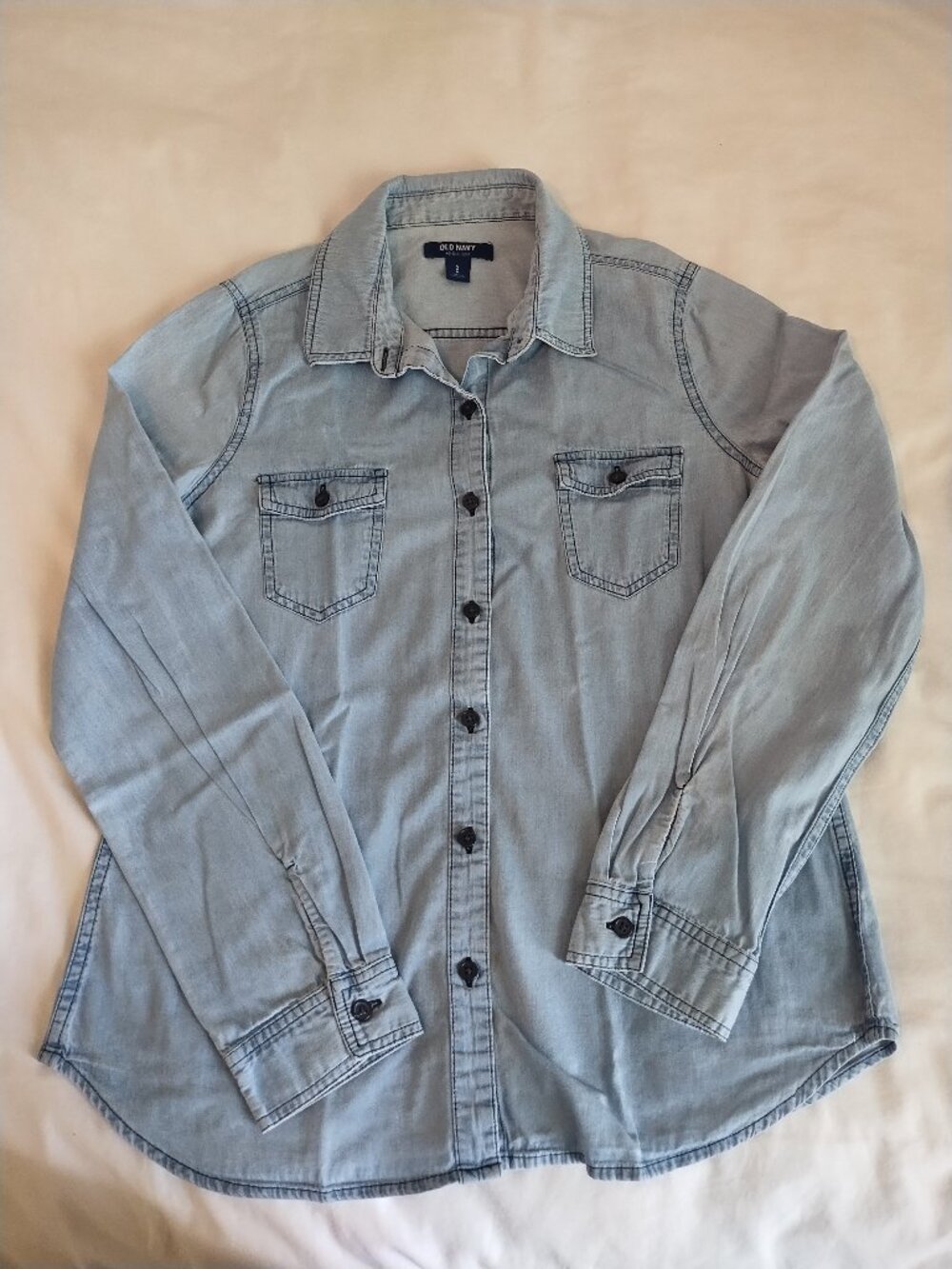 Old Navy Button-down Light Chambray Shirt